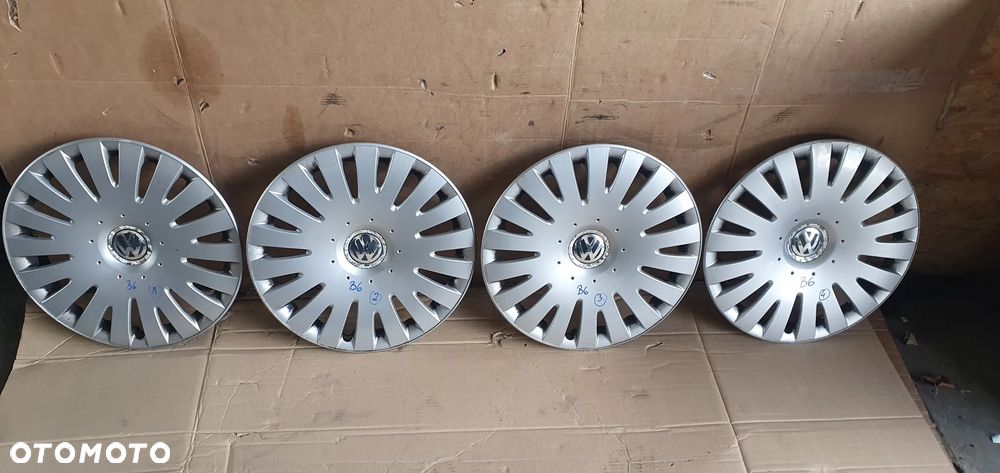 Dekielki kołpaki kapsle komplet 16" VW Passat B6 3C0601147D - 1