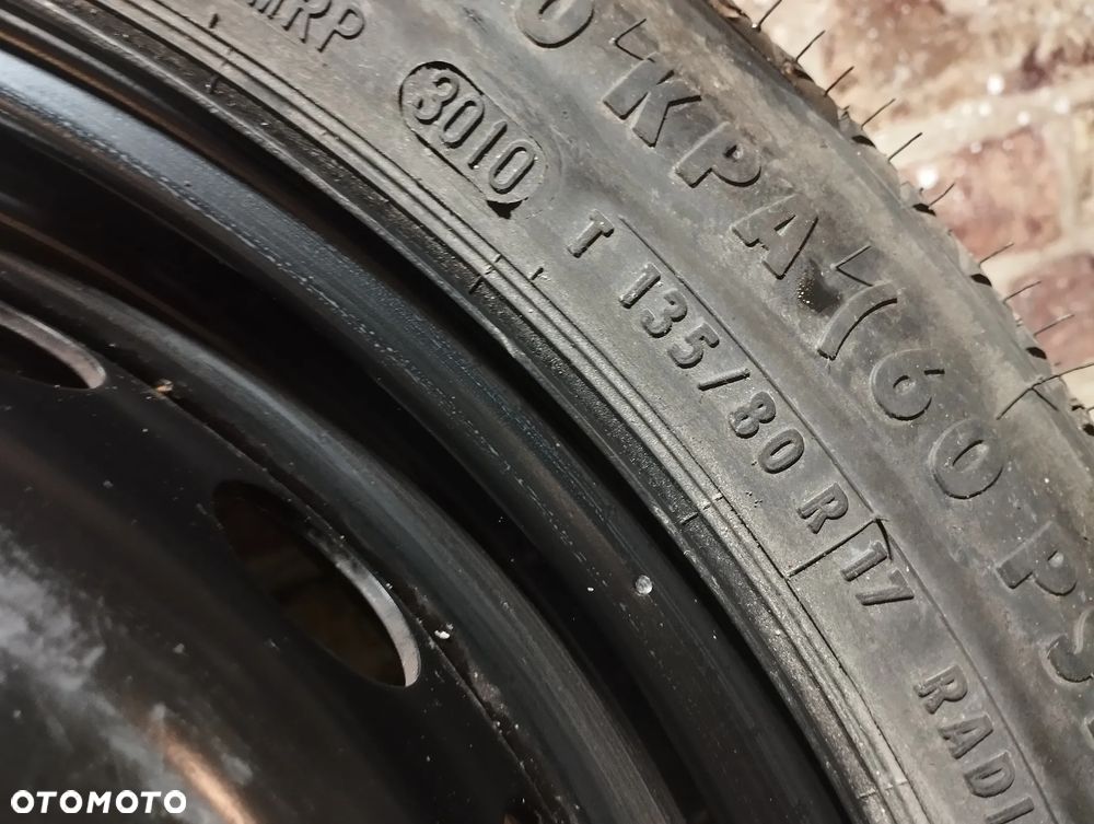 KOŁO ZAPASOWE Mercedes-Benz C207 T135/80/R17 67MM 2074000102 ET19,5 5X112 - 4