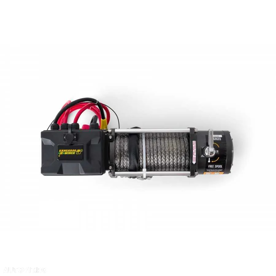 Troliu electric KANGAROOWINCH K 13000lbs (trage 5897 kg), cablu sintetic - 5