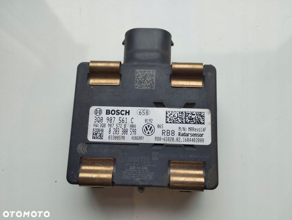 moduł radar czujnik audi seat vw 3q0907561c - 1