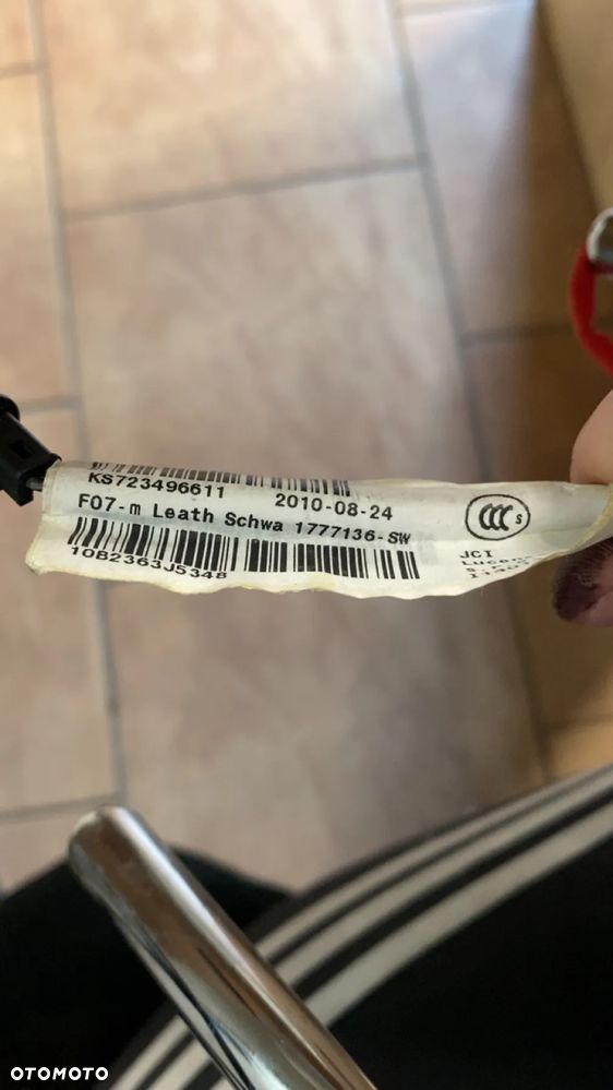 ZAGŁÓWEK FOTELA LEWY PRAWY PRZÓD BMW F07 F10 F11 KS723496611 1777136-SW - 3