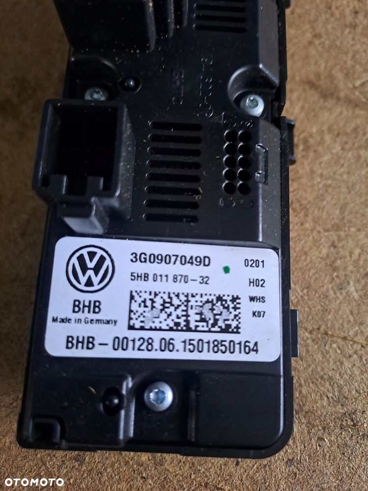 vw passat b8 tiguan ii 5na panel klimatyzacji tył 3g0907049d - 2
