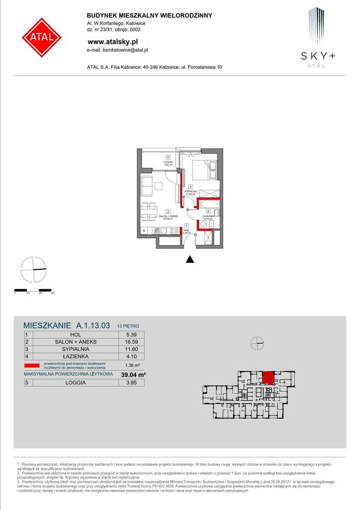 2-pokojowe mieszkanie 39m2 + loggia - Pełny obrazek: 2/24