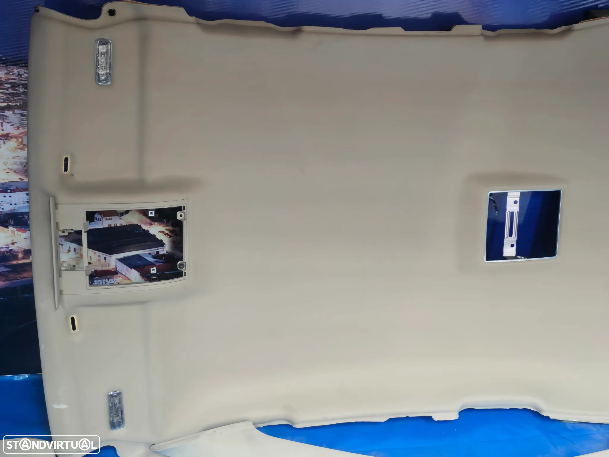 Forro tejadilho interior pilares palas sol kit completo para audi a8 d3 4e0 2003+ Castanho - 6