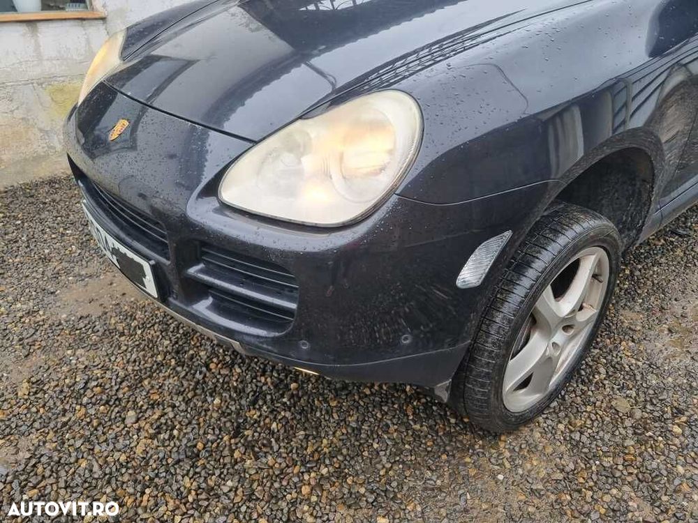 Bara fata Porsche Cayenne 2002 - 2006 NEGRU Z4 / C9Z (1131) model fara spalatoare far - 2