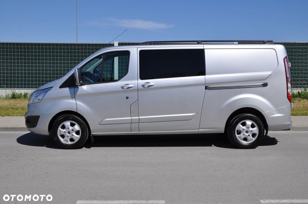 Ford TRANSIT CUSTOM 170 KM M6 Limited DCiV 290 L2 5 osobowy Brygadowy Krajowy I Właściciel Serwisowany Drzwi przesuwne z dwóch stron - 14