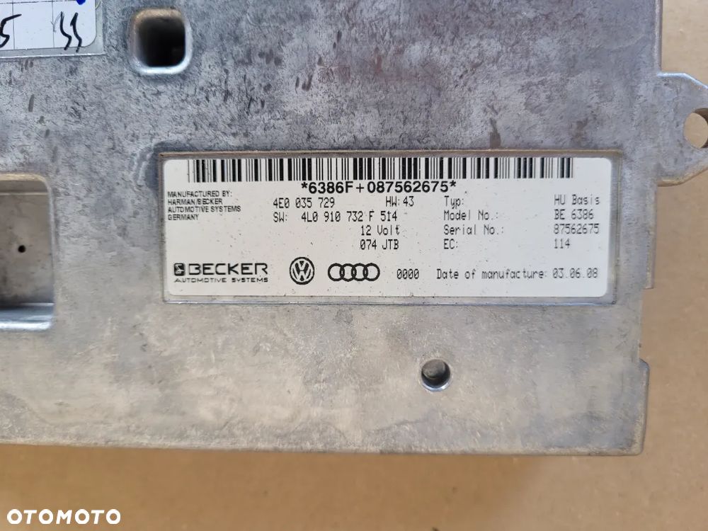MODUŁ NAWIGACJI MMI AUDI A6 C6 Q7 4L0910732F - 3
