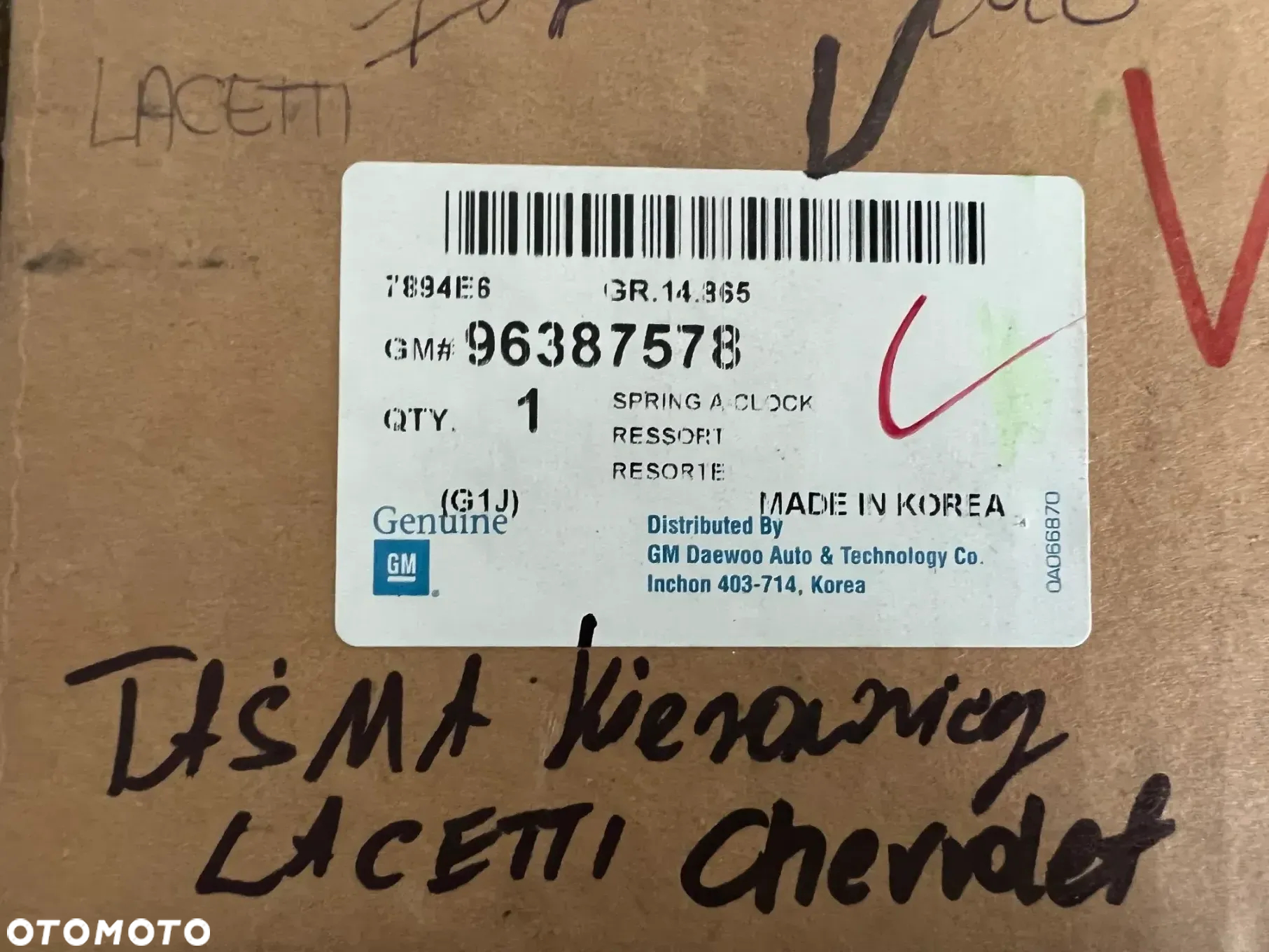 TAŚMA KIEROWNICY/ZWIJAK CHEVROLET LACETTI 2003- 96387578 - 3