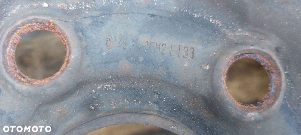 FELGA STALOWA 2 SZT 5x112 6,5Jx15 ET33 FI57,1 VOLKSWAGEN AUDI SKODA - 4