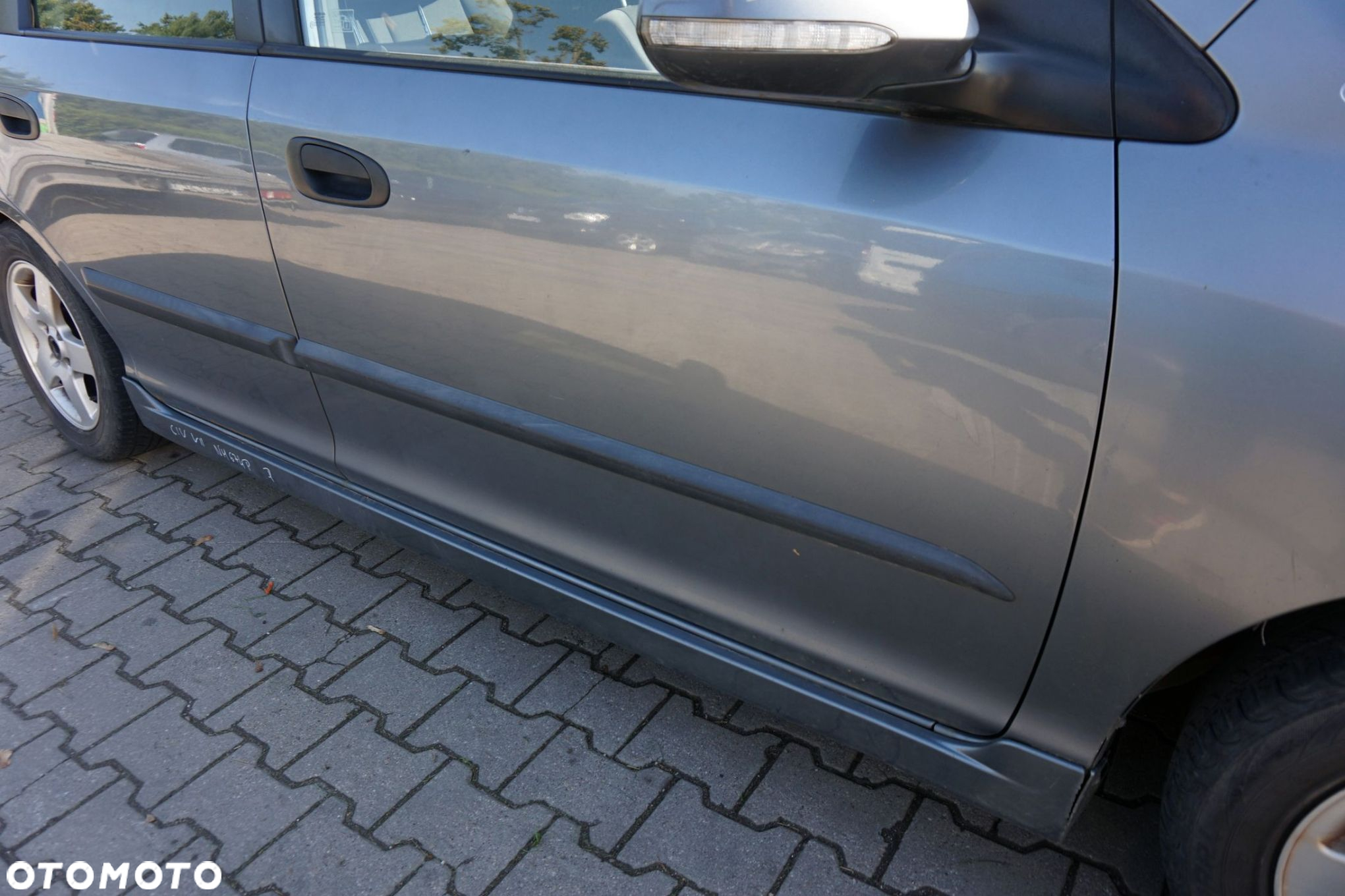 DRZWI PRZEDNIE PRAWE CIVIC VII LIFT 5D HB NH674P  SZARY COSMIC HONDA 2004-2006 - 4