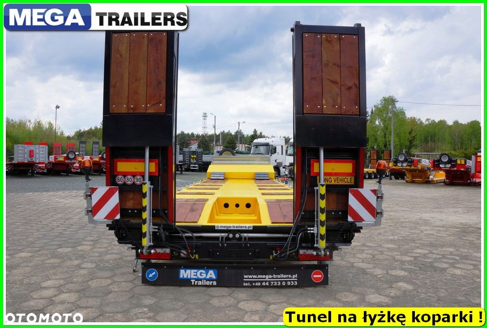 Mega Nisko podłoga 4 osie,  dł. 9,50 m, TUNEL na RAMIĘ KOPARKI !!! - 21