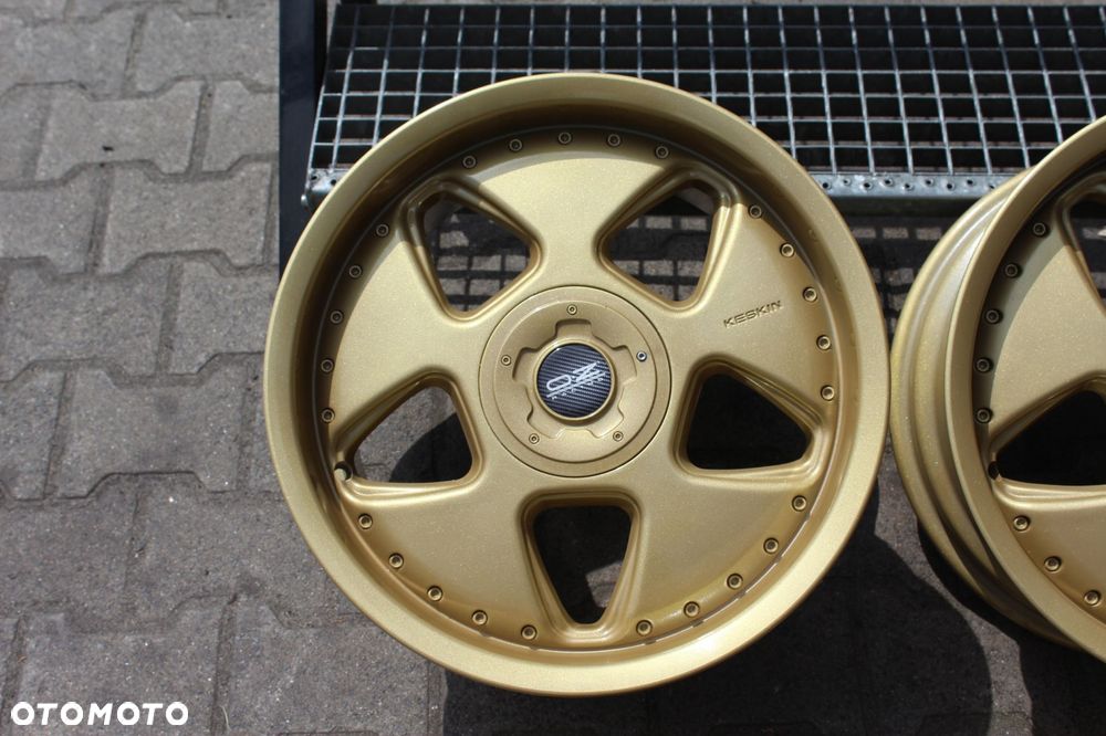 keskin kt 5 18cali 5x112 et35 8,5j audi skoda mercedes vw złote gold - 1