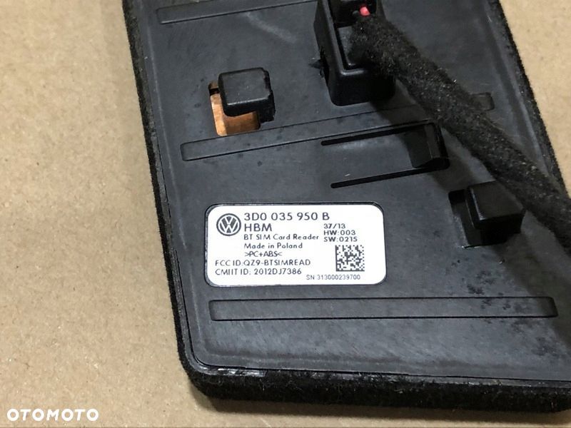 CZYTNIK KART SIM 3D0035950B VW PASSAT B7 CC PHAETO - 4