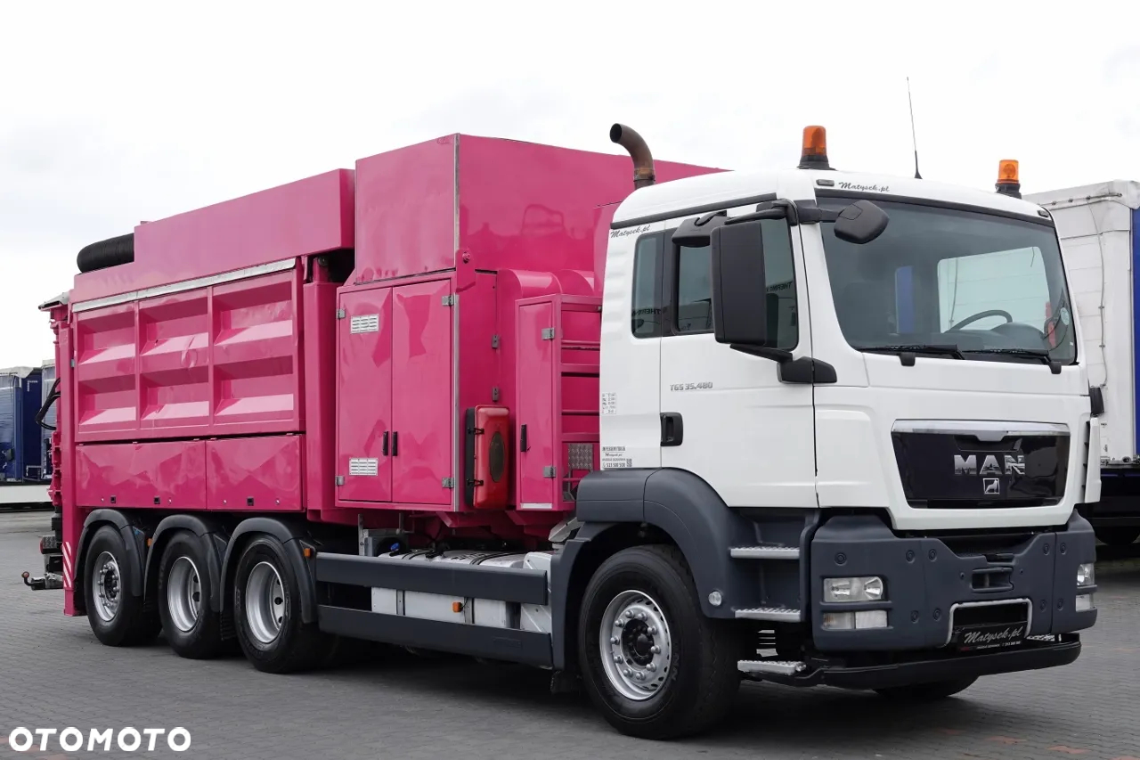 MAN TGS 35.480 / 8X4 / ASENIZACYJNY / ŁADOWARKA PRÓŻNIOWA / WUKO / MTS SAUGBAGGER /   STEROWANIE RADIOWE / - 19