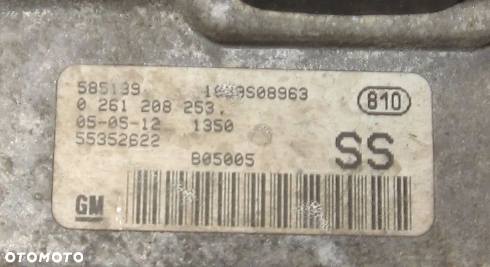 sterownik silnika zestaw startowy OPEL CORSA C 1.2 16V 55352622 - 4