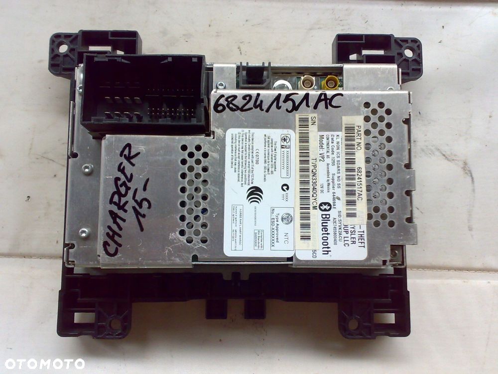 dodge charger 2015 - radio panel wyświetlacz 68241517ac - 2