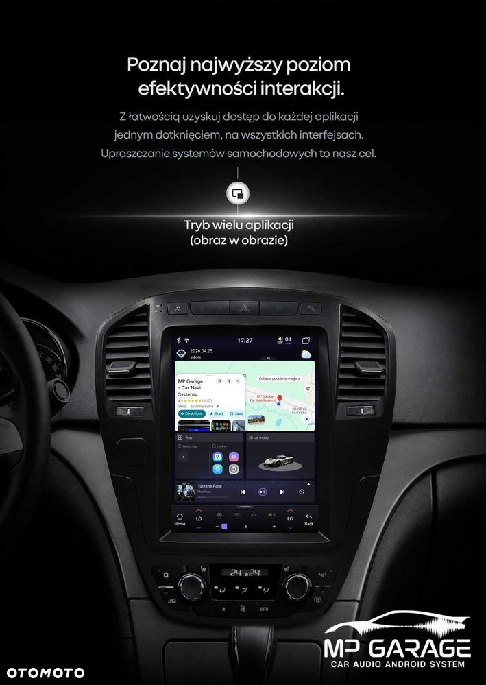 Opel Insignia Radio Android 14 Tesla Style CarPlay Android Auto 4G LTE GPS WiFi QLED DSP - 6