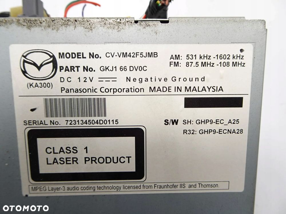 radio cd nawigacja mazda 6 gj - 5