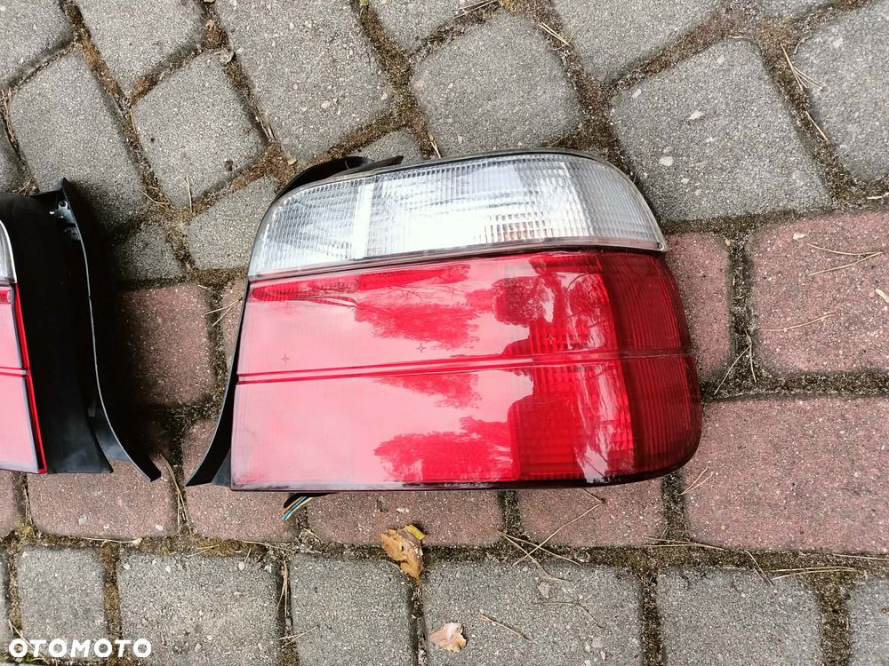 Lampa tył tylna lewa prawa lampy BMW E36 compact białe komplet - 2