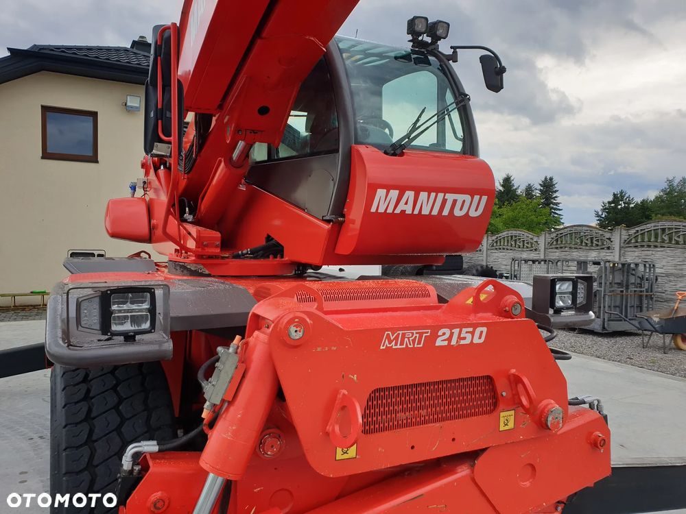 Manitou MRT ROTO 2150 Privilege KOSZ/WIDŁY/PILOTY SPROWADZONA PIĘKNY STAN - 11