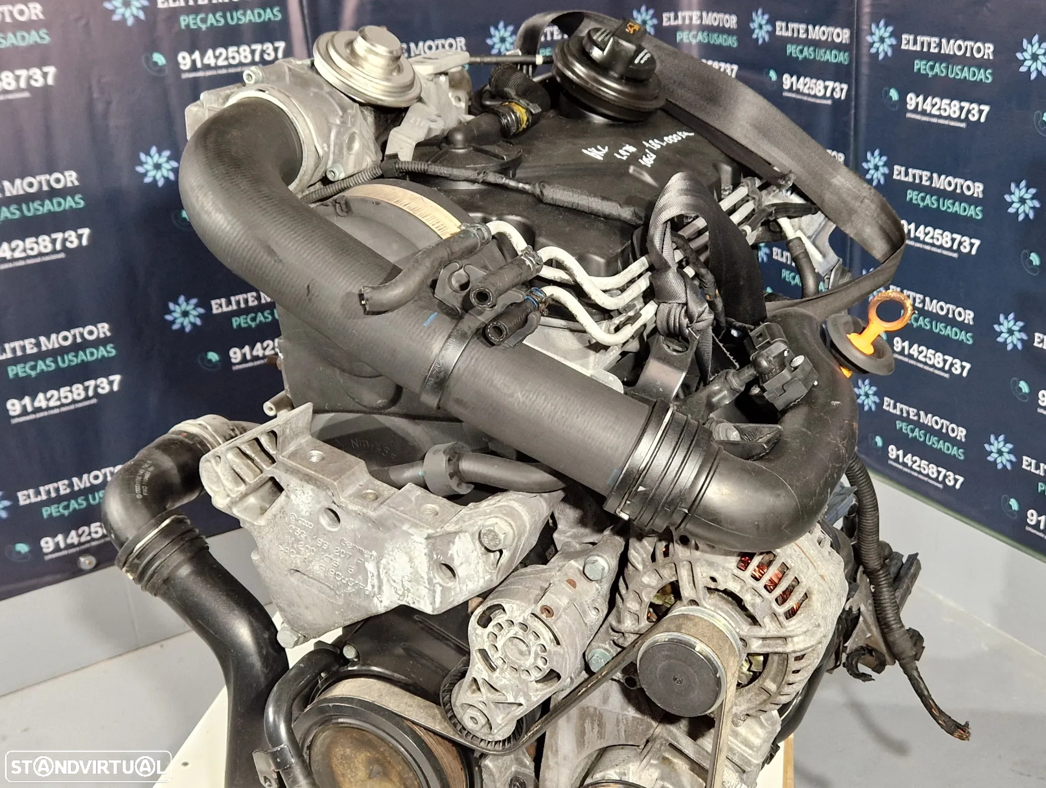 Motor usado BKC SEAT LEON 1P 1.9 TDI 105CV VW JETTA GOLF V 5 AUDI A3 8P - 10