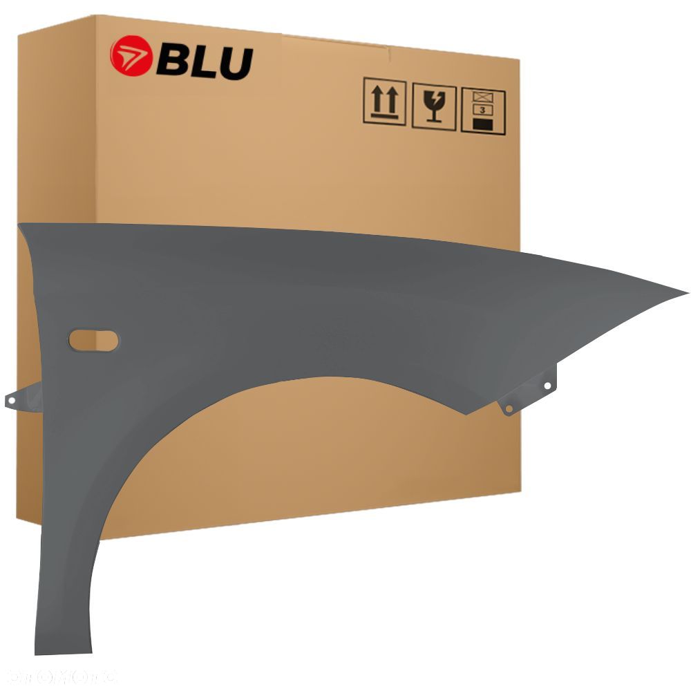 BLU Błotnik SEAT LEON II 2 1P1 LW7Y Prawy Szary 2005-2012 przód DelphinGrau - 1