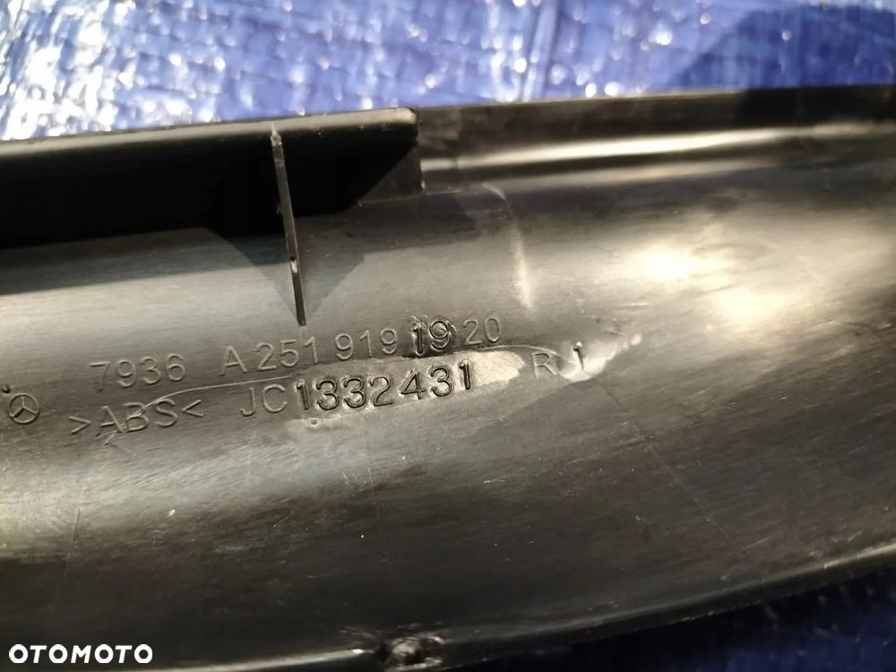 OSŁONA ZAŚLEPKA SZYNY PROWADNICY PODŁOGI FOTELA LEWY PRZÓD KOMPLET A2519191920 A2519190120 A2519190720 A2519190320 MERCEDES W251 - 9