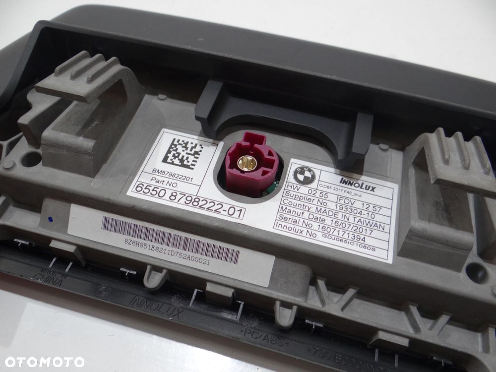 EKRAN WYŚWIETLACZ NAWIGACJI BMW X1 F48 8798222 (15639058) - 5