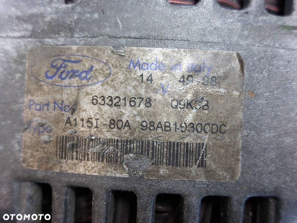 ALTERNATOR FORD FOCUS MK1 1.8 16V 98AB10300DC - 2