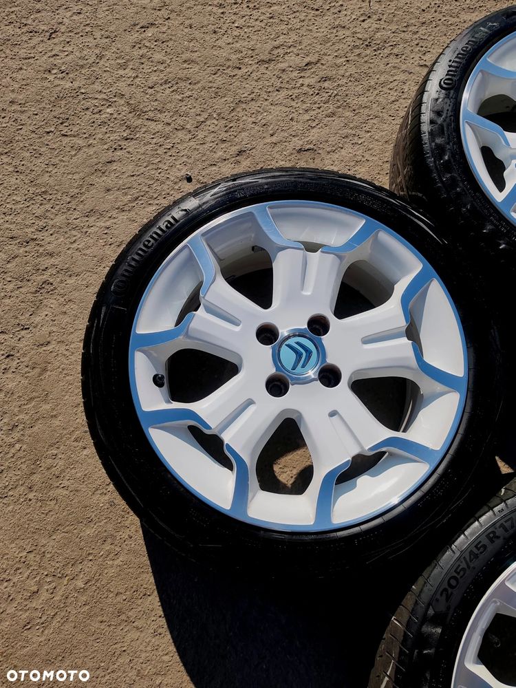4x108 Felgi Aluminiowe Alufelgi ORYGINALNE 17 Koła Letnie Lato CITROEN DS3 AIRCROSS C3 PLURIEL PICASSO PEUGEOT 208 301 207 6mm 22r. Białe Legnica ALU-RAD 205/45 - 7