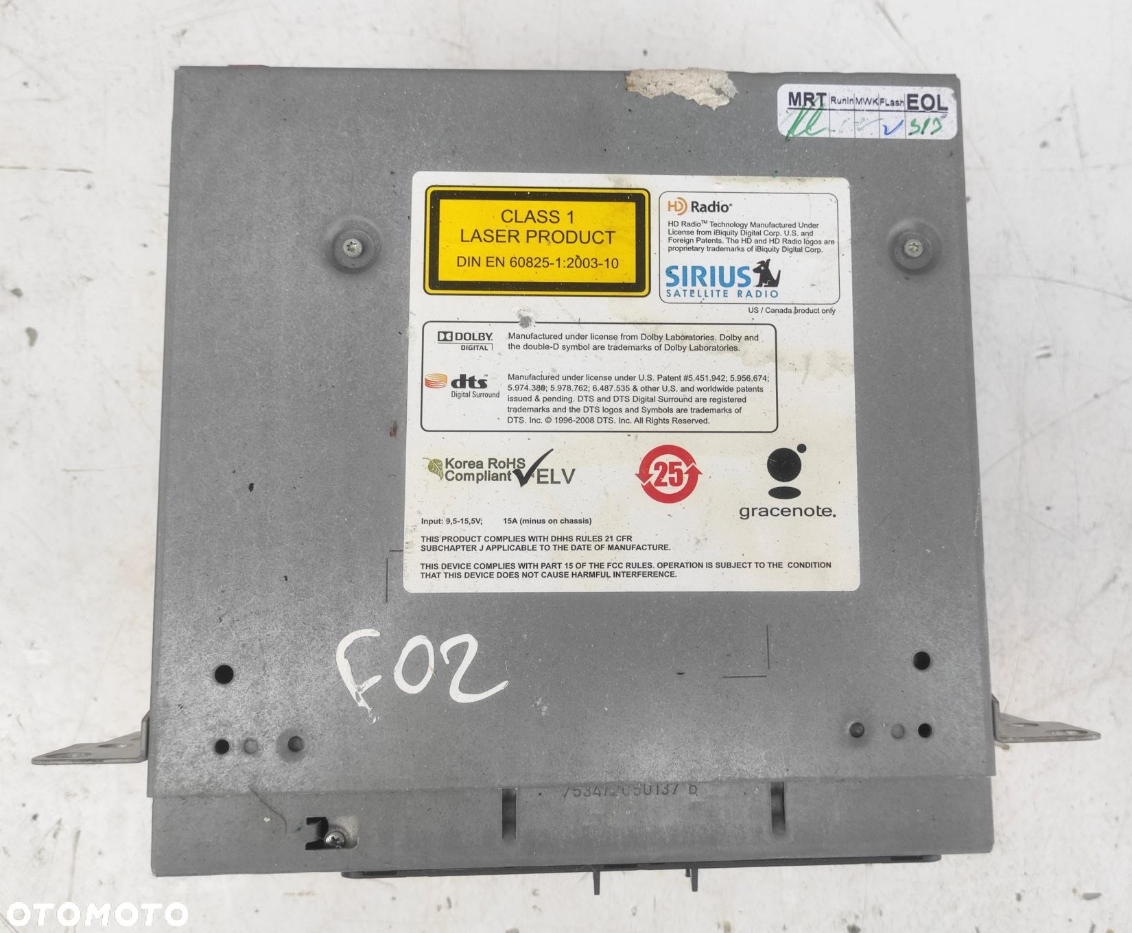 CZYTNIK NAWIGACJI RADIO CIC BMW F01 F02 F04 F06 F10 F12 F13 9237175 - 1