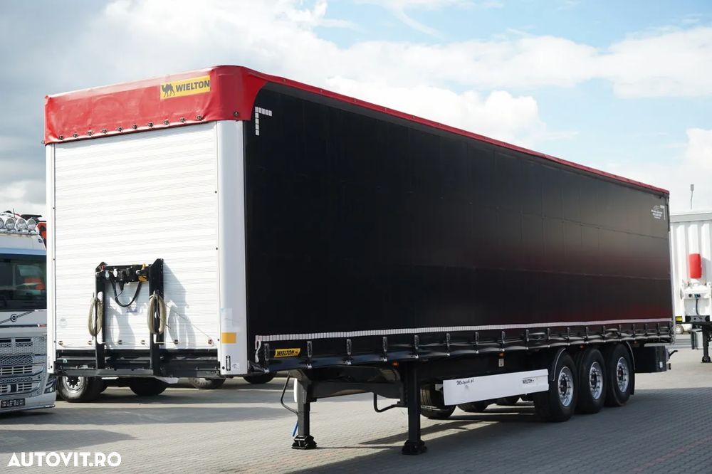 Wielton CORTINĂ STANDARD / REMORCA DIN OȚEL - 9 M / AXĂ CULISANTĂ / SAF / ACOPERIȘ CULISANT / - 3