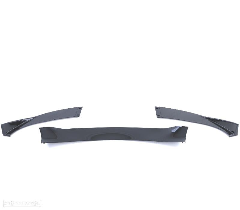 SPOILER LIP BMW E60 E61 07-10 LOOK M5 PRETO BRILHANTE - 2