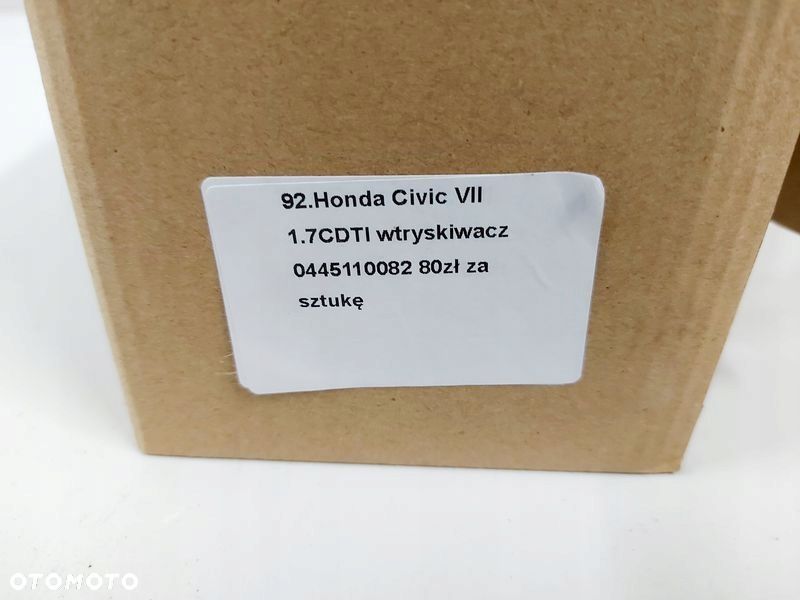 honda civic 7 vii 1.7 cdti wtryskiwacz wtrysk paliwa 0445110082 - 7