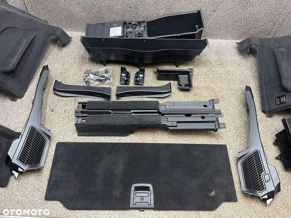 Wnetrze tapicerka boczki podloga bagaznika czarna BMW X5 E70 7 osob - 4