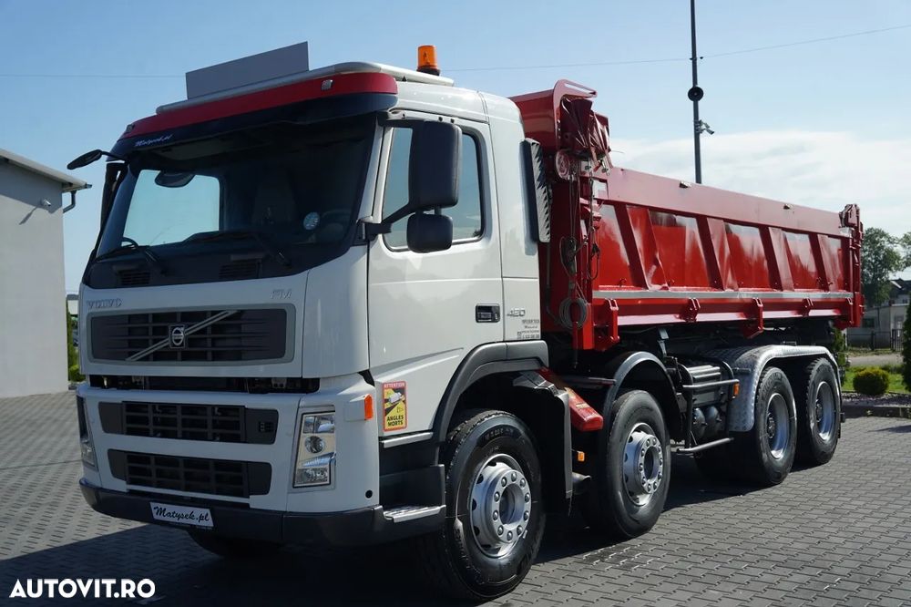 Volvo FM 420 / 8X4 / BASCULATOR 2 LATERAL / HIDRODOXY / BORDMATIC / MANUAL - 11