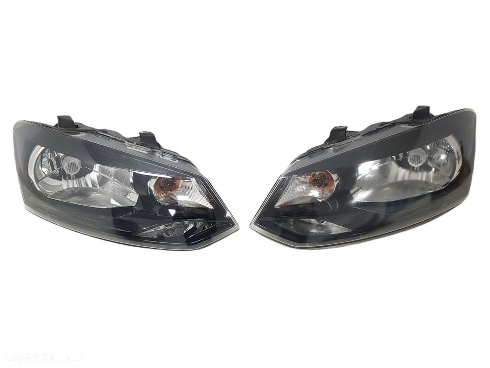 VW POLO 6R 6R0 08-13 LAMPA PRAWA LEWA PRZEDNIA PRZÓD LAMPY REFLEKTORY KOMPLET  6R1941015E 6R1941016E - 1
