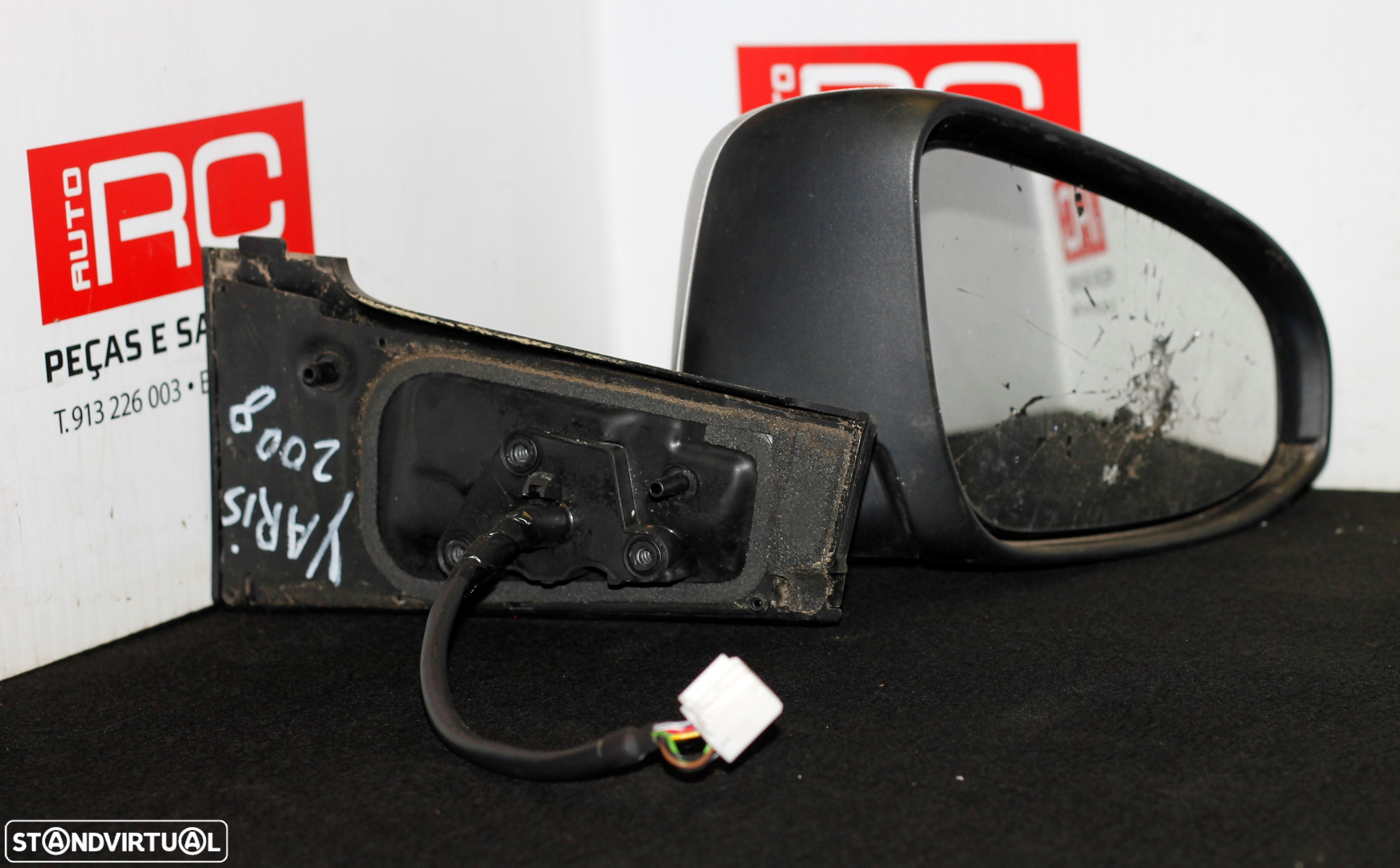 ESPELHO RETROVISOR ESQUERDO TOYOTA YARIS (VIDRO PARTIDO) - 2