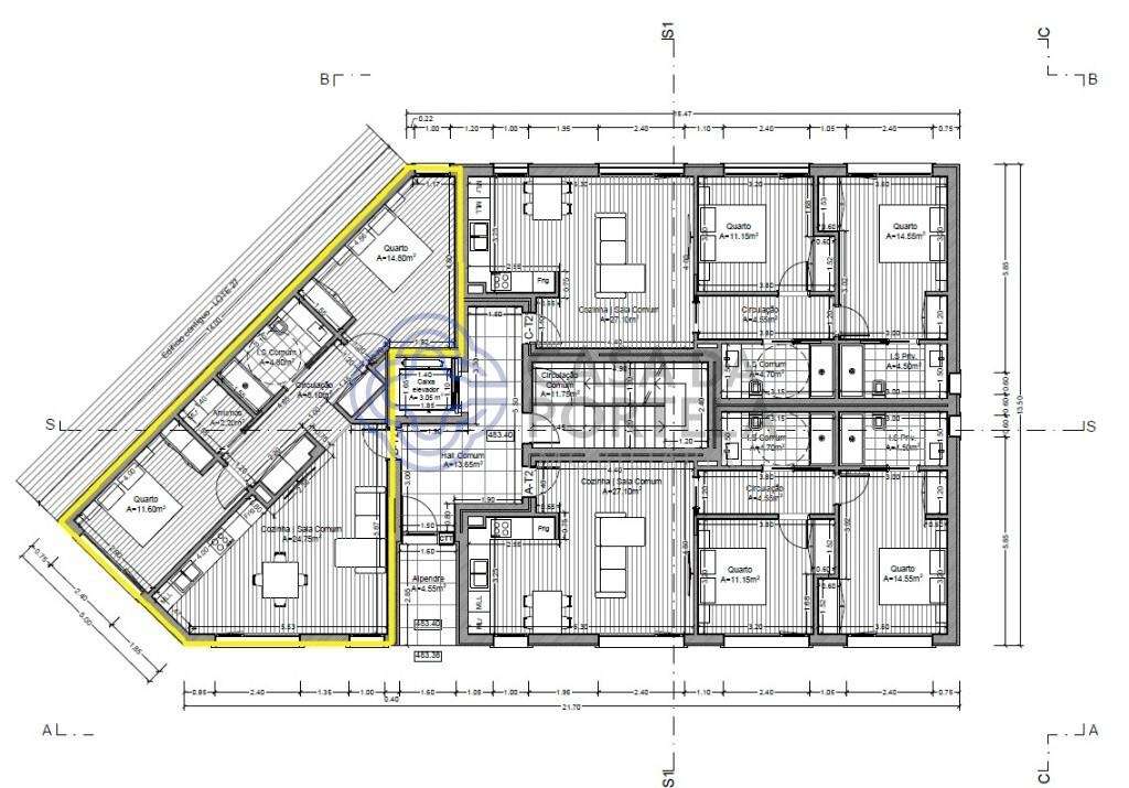 Apartamento T2 R/C "B"em construção com garagem | 79,85 m2 (área total - Grande imagem: 4/12