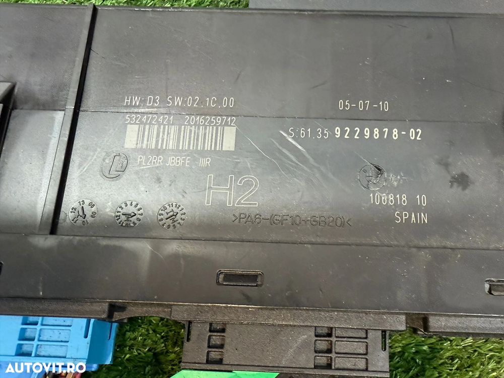 BCM MODUL CALCULATOR CONFORT BMW 116D SERIA 1 E87 LCI 2.0 DIESEL 2010 COD OEM 9229878 922987802 2004-2013 - 6