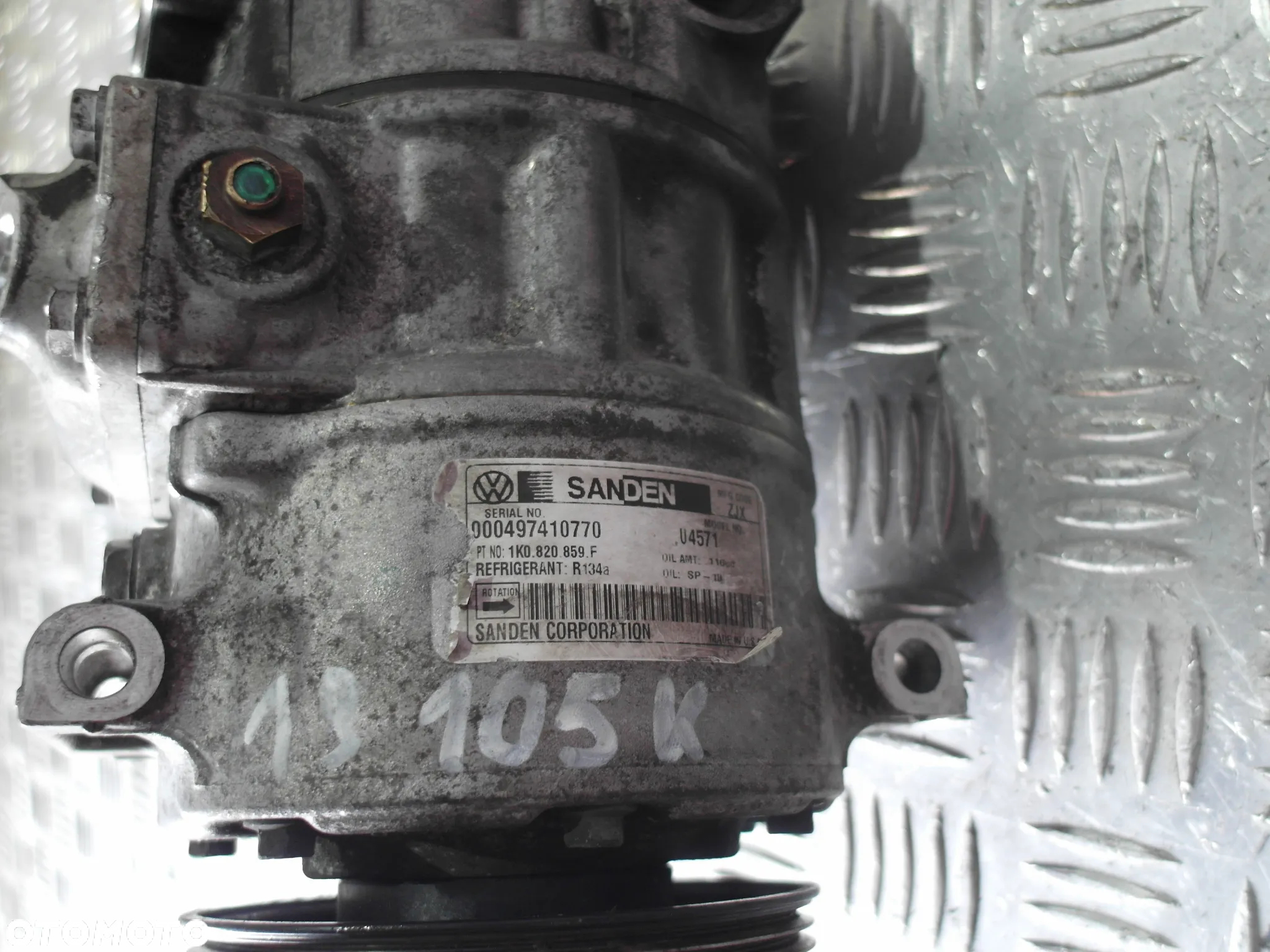VW AUDI SKODA 1.9tdi 105KM SPRĘŻARKA/ KOMPRESOR KLIMATYZACJI 1K0820859F - 2