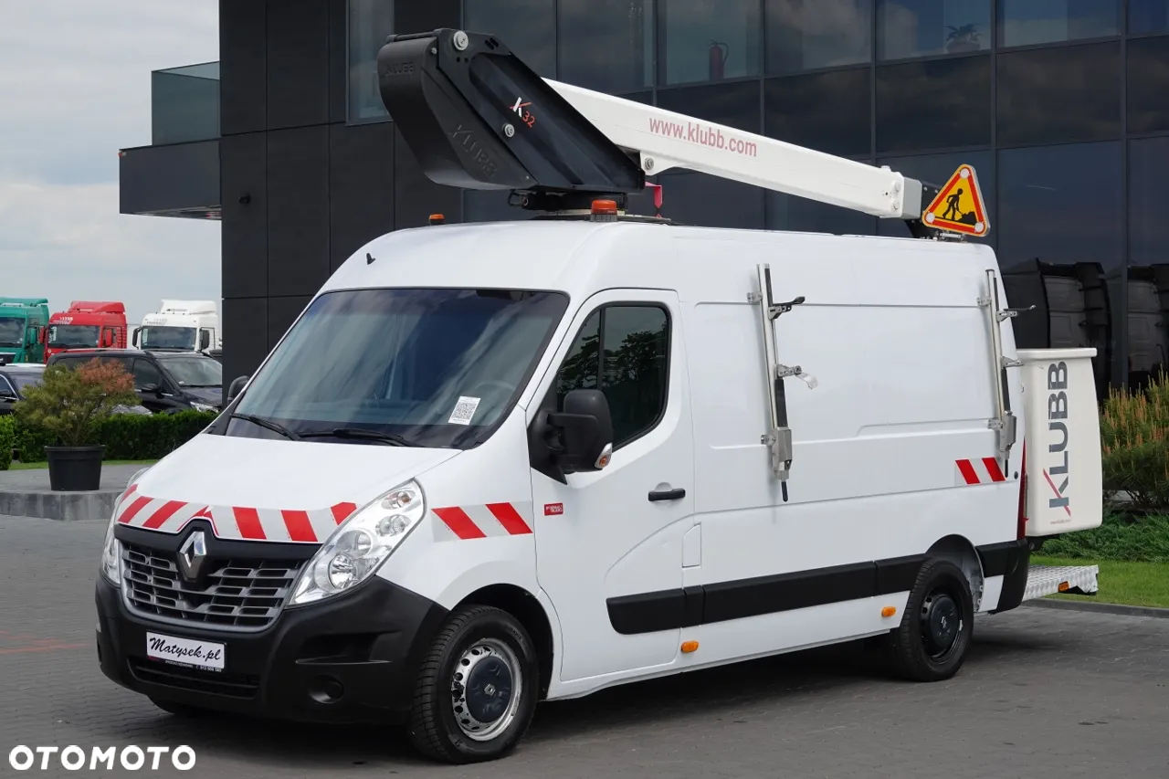 Renault MASTER / PODNOŚNIK KOSZOWY – 10,5 metra / BLASZAK + WZWYŻKA / SPROWADZONY / PO KONTRAKCIE SERWISOWYM - 10