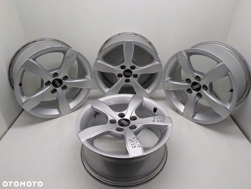 ALUFELGI FELGI ALUMINIOWE R15 5x100 ET:29 Audi - 1