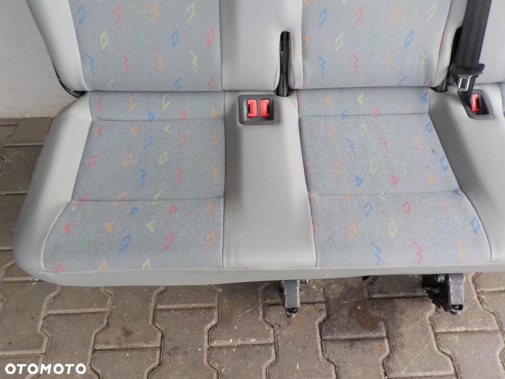 VW T5 T6 FOTEL TRÓJKA POTRÓJNY KANAPA ŁAWKA TYŁ TYLNA INKA - 4
