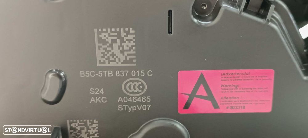 FECHADURA PORTA FRENTE ESQUERDA VOLKSWAGEN GOLF VIII LIM. (CD1) GOLF - 5