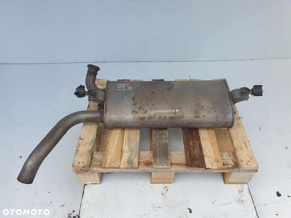 Renault Laguna III KOMBI 1.5 DCI TYLNY TŁUMIK TYŁ KOŃCOWY 201000005R - 1