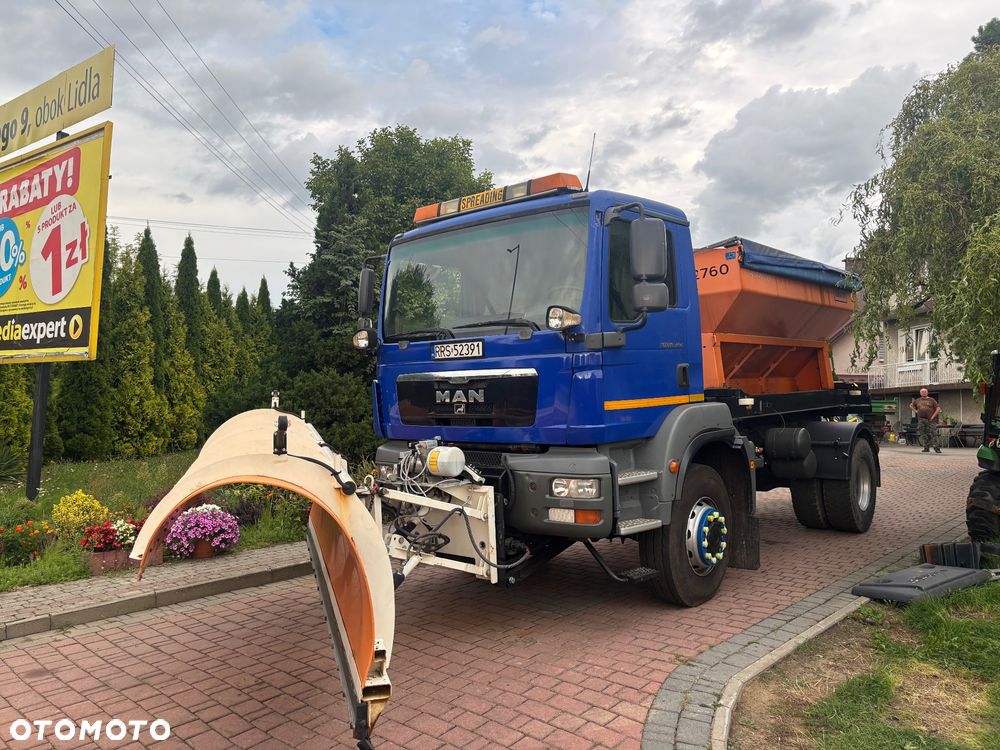MAN TGM 18.340 4X4BB piaskarka solarka pług - 14