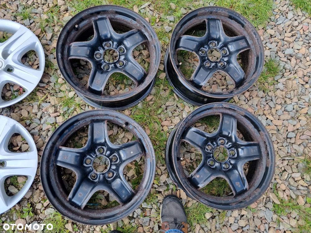 OPEL ASTRA H,VECTRA C,ZAFIRA B FELGI Z KOLPAKAMI 6,5X16 ET38 5X110 DB STAN - 2