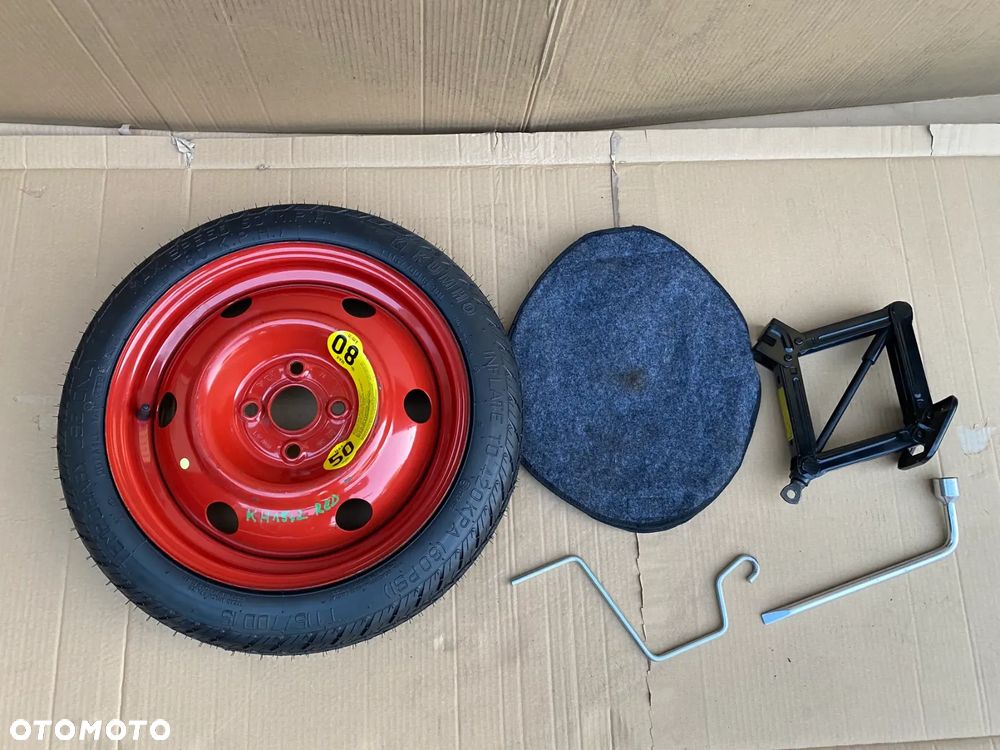 Koło dojazdowe dojazdówka 15 Kia Rio  Hyundai I10 i10   4x100  + zestaw - 2