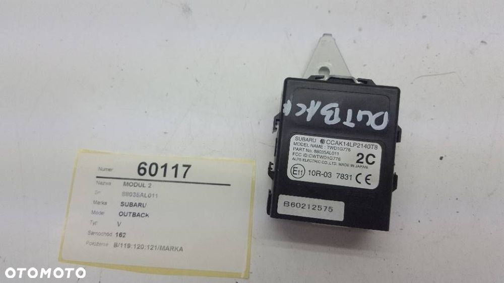 MODUŁ STEROWNIK SUBARU OUTBACK V 88035AL011 - 3